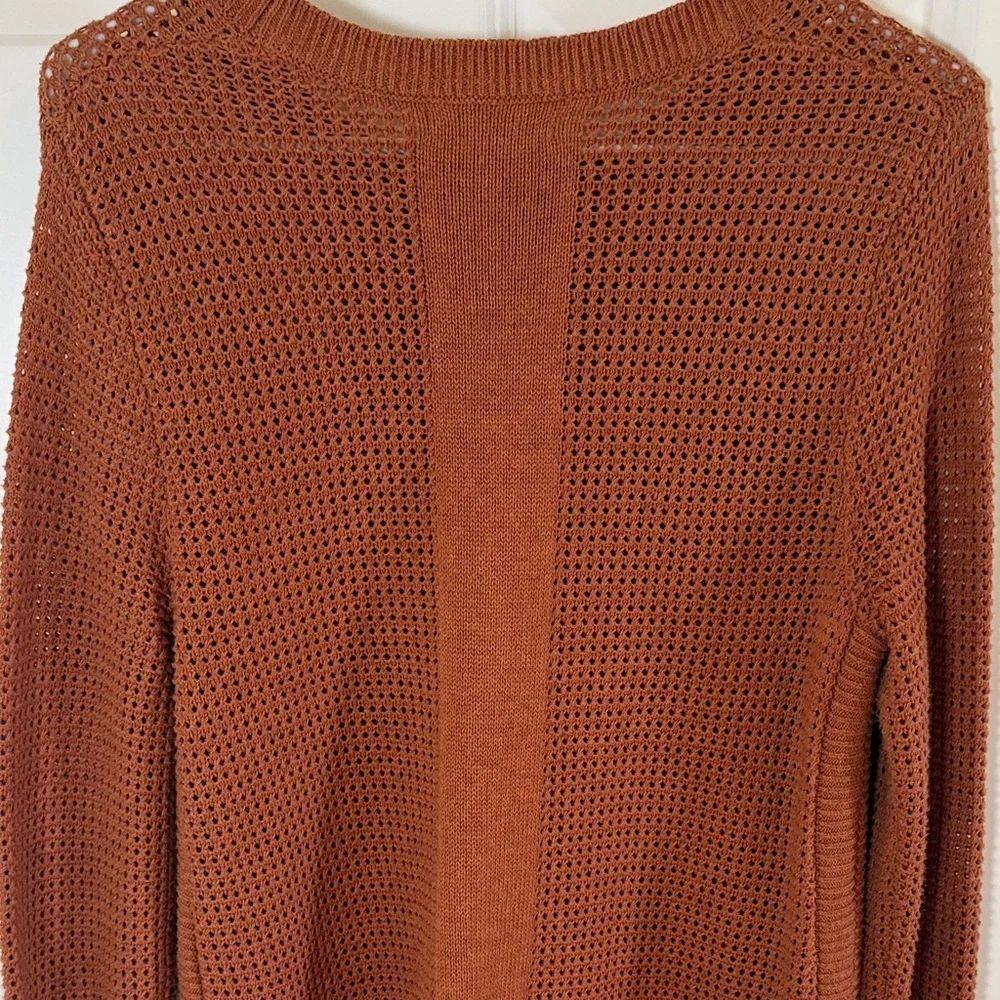 Akini Rust Knit Sweater - Picture 8 of 9